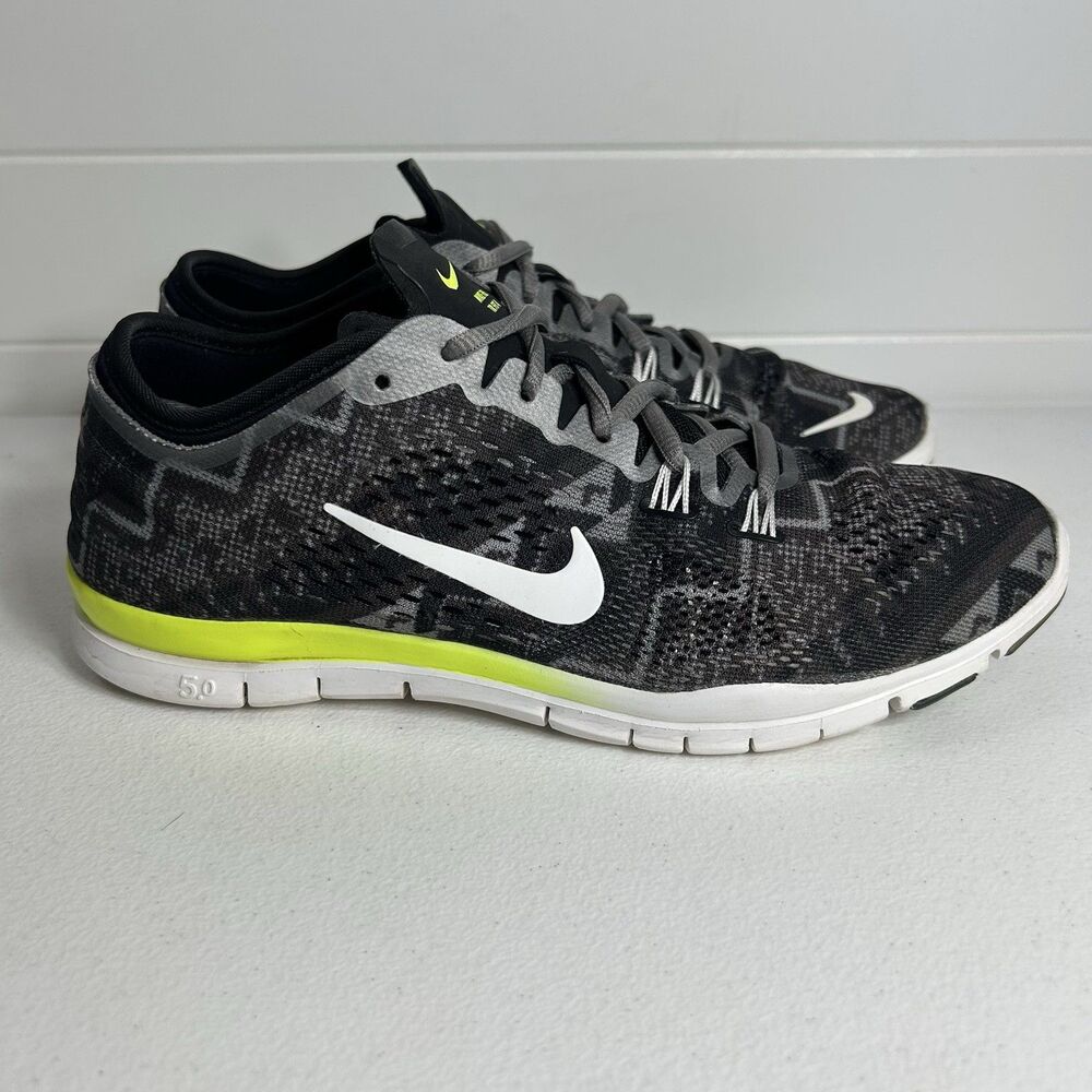 Nike Free TR Fit 4 Women’s Shoes Size 8 Black/Green Cross Training Sneakers